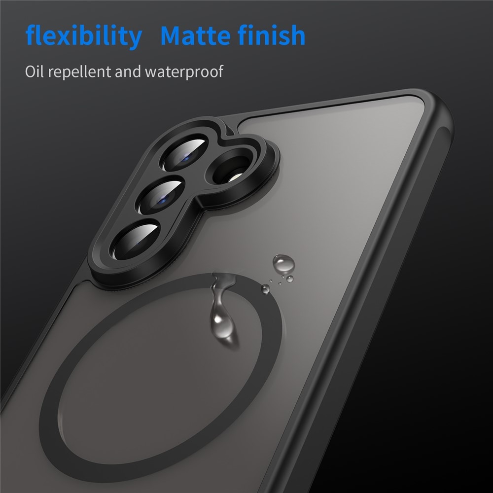 Case matný gélový obal s MagSafe na Samsung Galaxy A57 5G - čierny