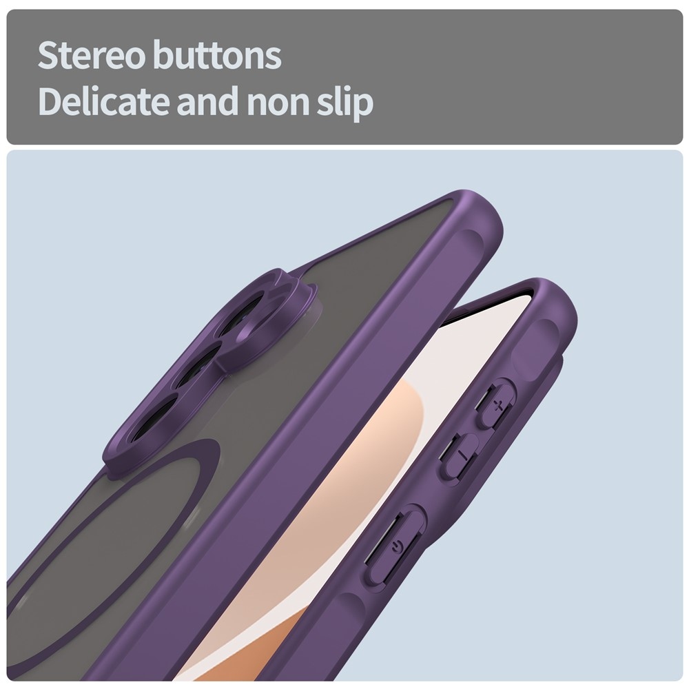 Case matný gélový obal s MagSafe na Samsung Galaxy A57 5G - fialový