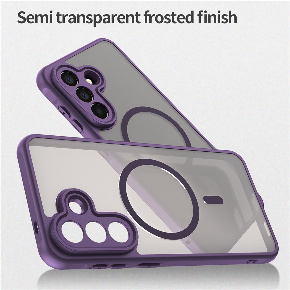 Case matný gélový obal s MagSafe na Samsung Galaxy A57 5G - fialový