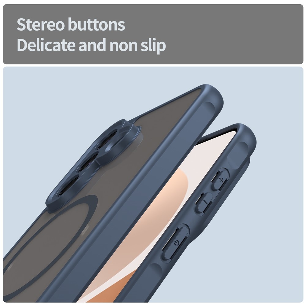 Case matný gélový obal s MagSafe na Samsung Galaxy A57 5G - modrý