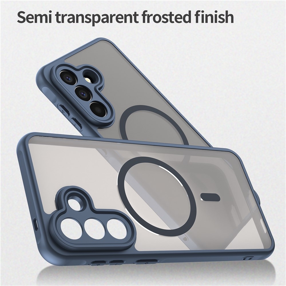 Case matný gélový obal s MagSafe na Samsung Galaxy A57 5G - modrý