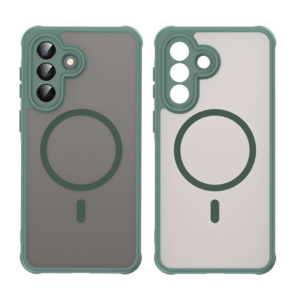 Case matný gélový obal s MagSafe na Samsung Galaxy A57 5G - zelený