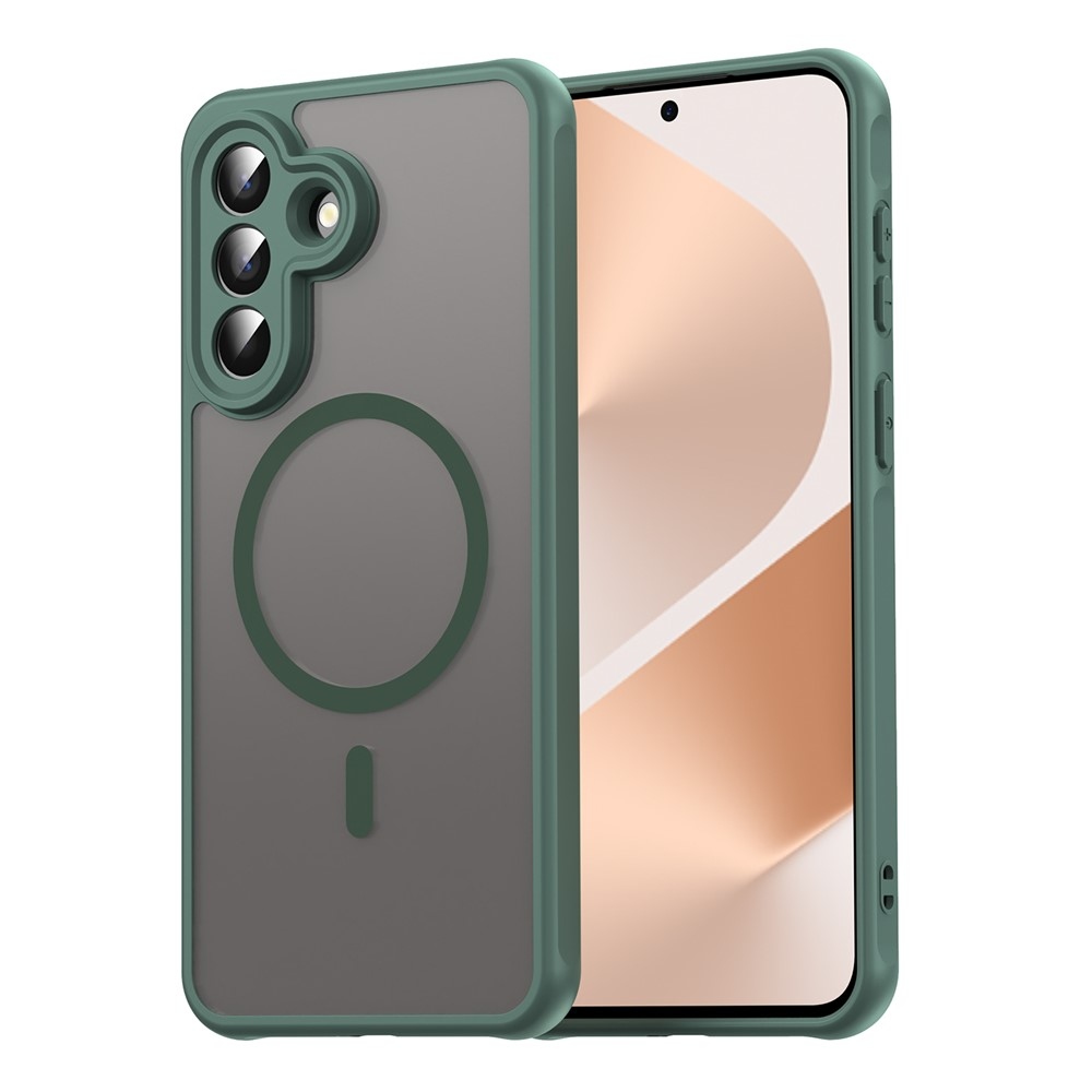 Case matný gélový obal s MagSafe na Samsung Galaxy A57 5G - zelený