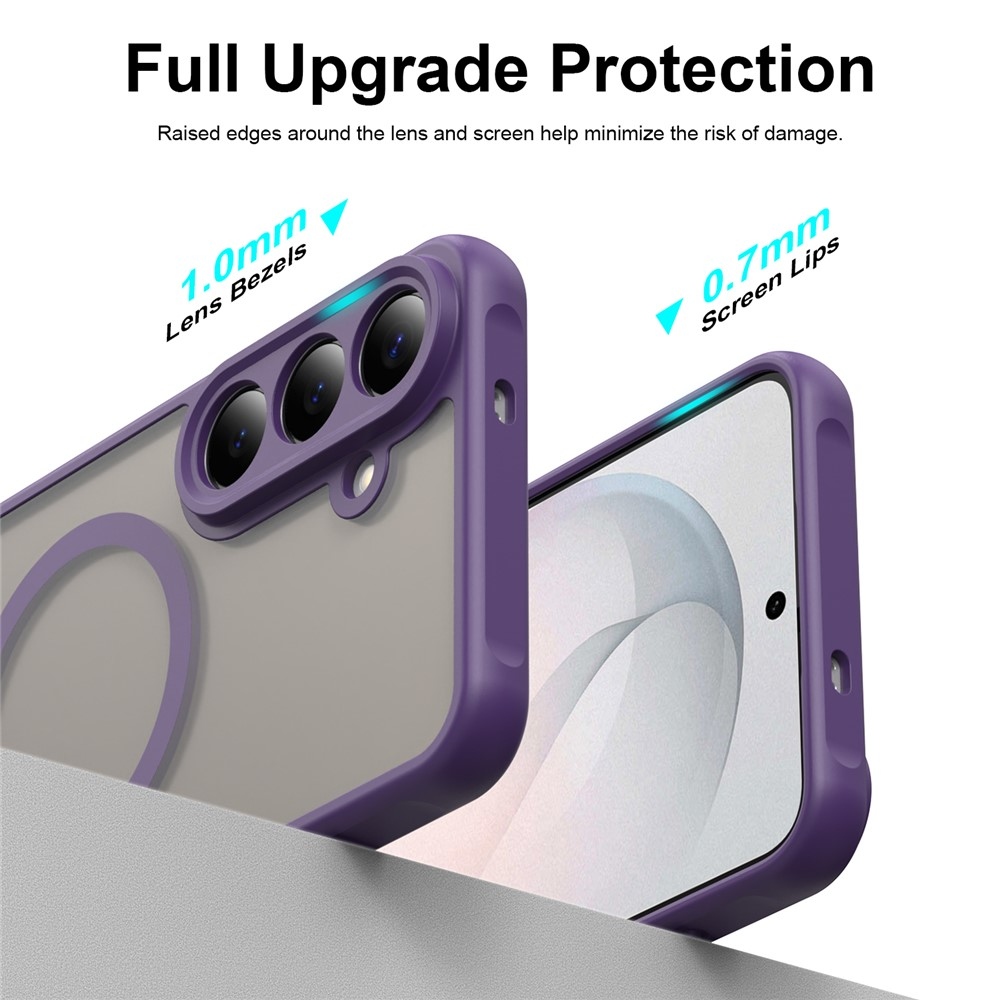 Case matný gélový obal s MagSafe na Samsung Galaxy S26 FE - fialový