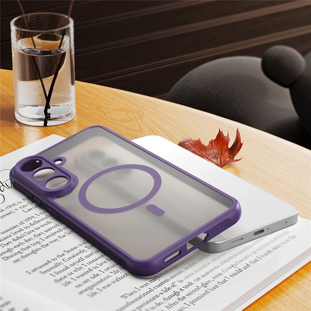 Case matný gélový obal s MagSafe na Samsung Galaxy S26 FE - fialový