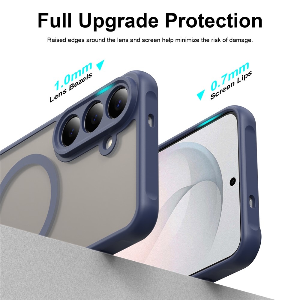 Case matný gélový obal s MagSafe na Samsung Galaxy S26 FE - modrý