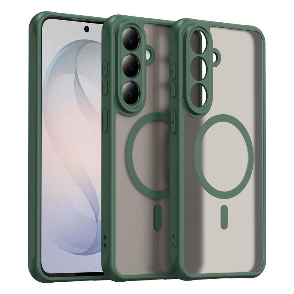 Case matný gélový obal s MagSafe na Samsung Galaxy S26 FE - zelený