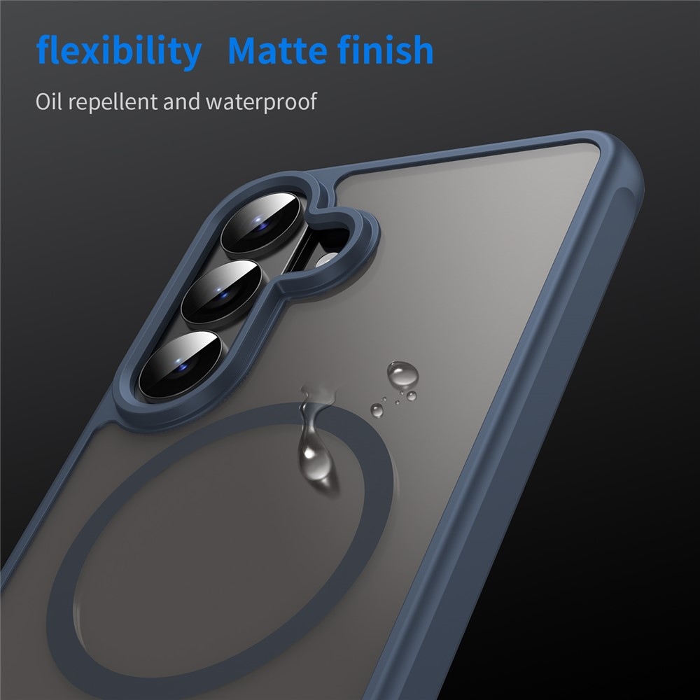 Case matný gélový obal s MagSafe na Samsung Galaxy S26+ - modrý