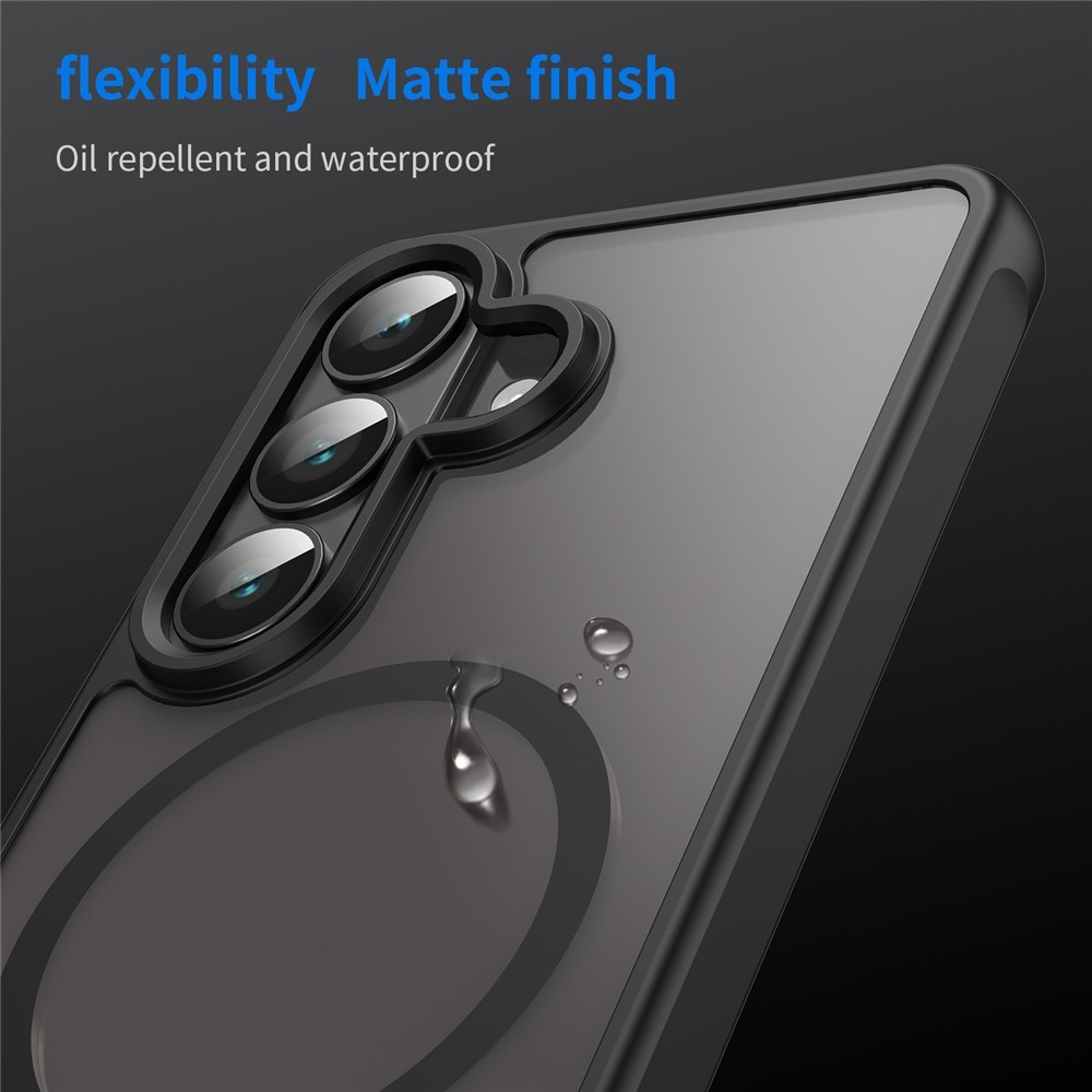 Case matný gélový obal s MagSafe na Samsung Galaxy S26/S26 Pro - čierny