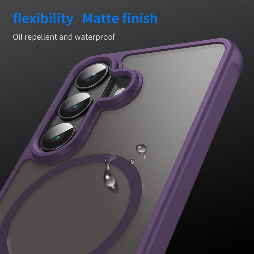 Case matný gélový obal s MagSafe na Samsung Galaxy S26/S26 Pro - fialový