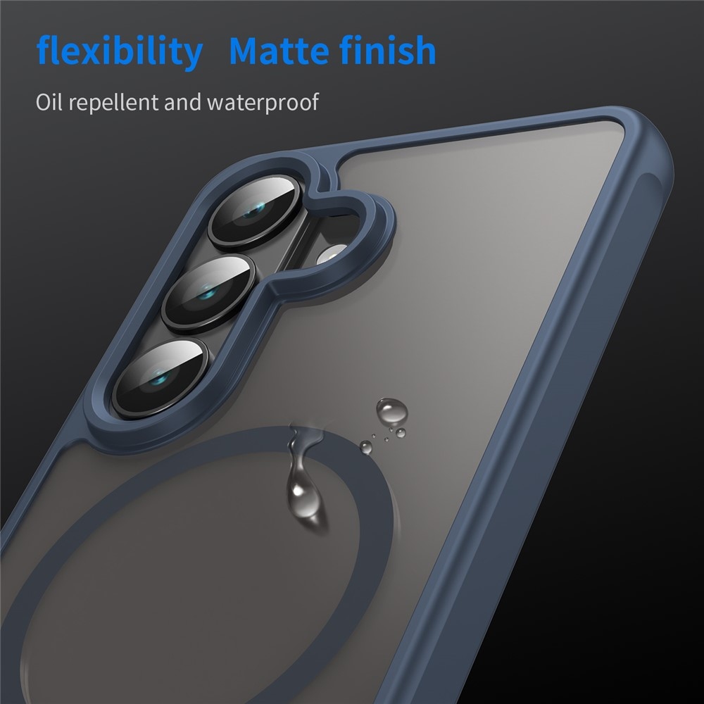 Case matný gélový obal s MagSafe na Samsung Galaxy S26/S26 Pro - modrý