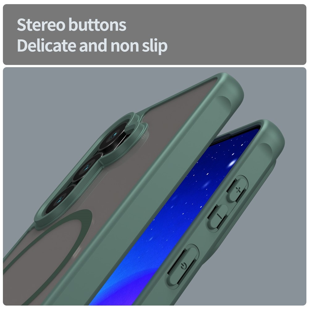 Case matný gélový obal s MagSafe na Samsung Galaxy S26/S26 Pro - zelený