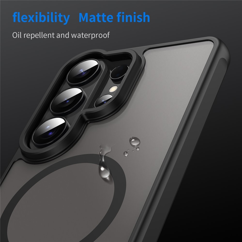 Case matný gélový obal s MagSafe na Samsung Galaxy S26 Ultra - čierny