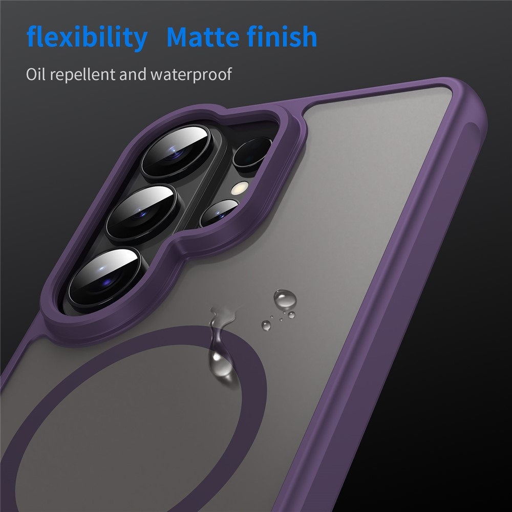 Case matný gélový obal s MagSafe na Samsung Galaxy S26 Ultra - fialový