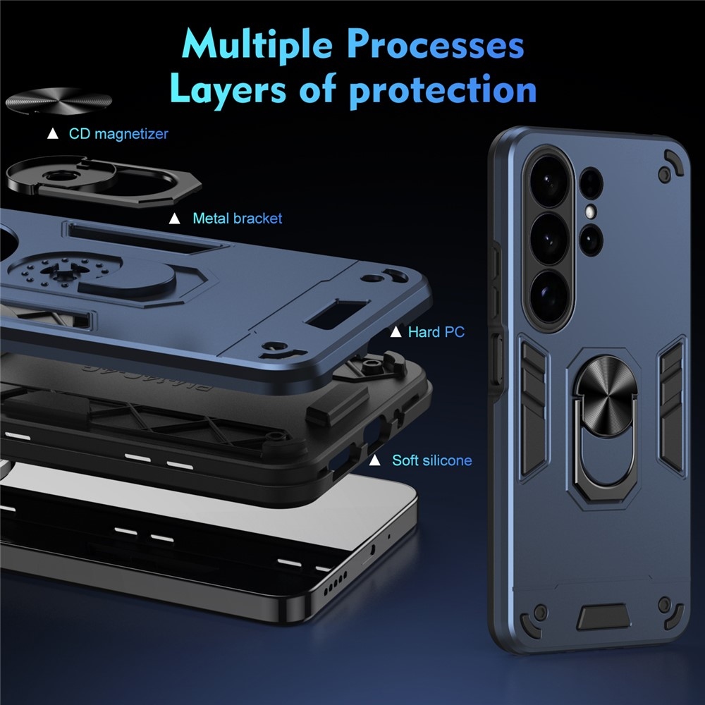 Case matný gélový obal s MagSafe na Samsung Galaxy S26 Ultra - modrý