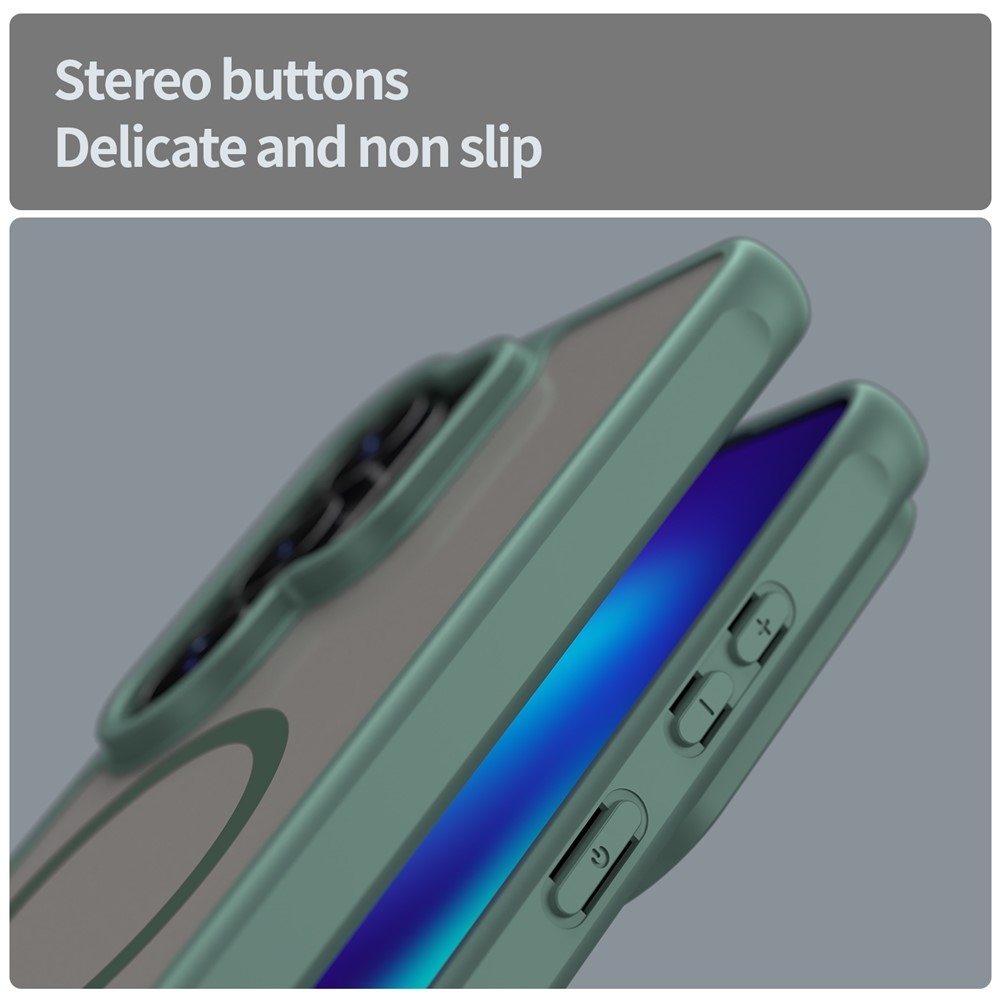 Case matný gélový obal s MagSafe na Samsung Galaxy S26 Ultra - zelený