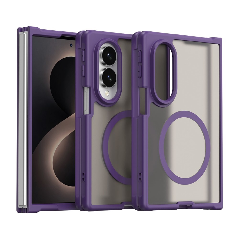 Case matný gélový obal s MagSafe na Samsung Galaxy Z Fold8 5G - fialový