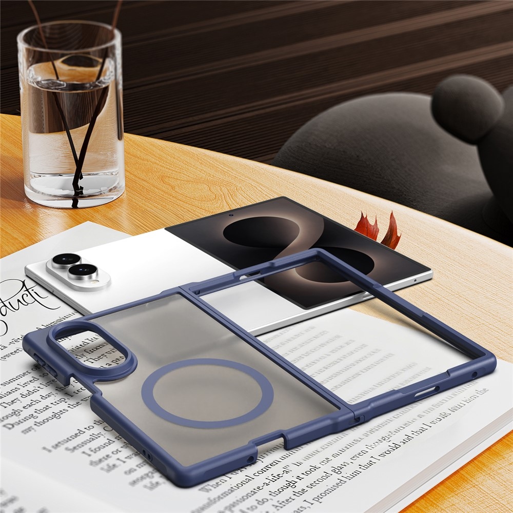 Case matný gélový obal s MagSafe na Samsung Galaxy Z Fold8 5G - modrý