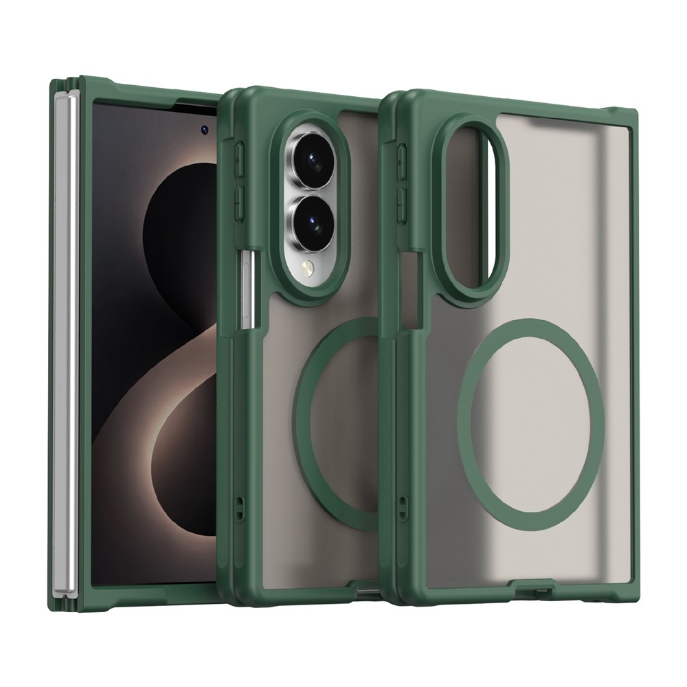 Case matný gélový obal s MagSafe na Samsung Galaxy Z Fold8 5G - zelený