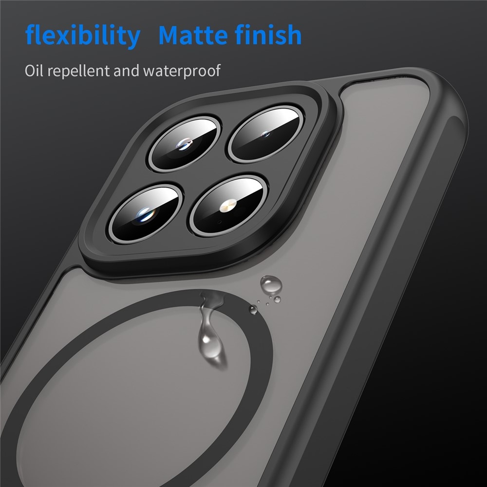 Case matný gélový obal s MagSafe na Xiaomi 17 - čierny