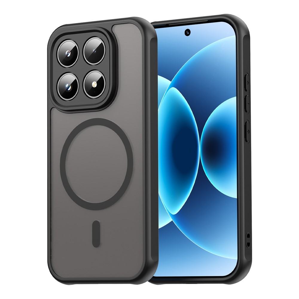 Case matný gélový obal s MagSafe na Xiaomi 17 - čierny