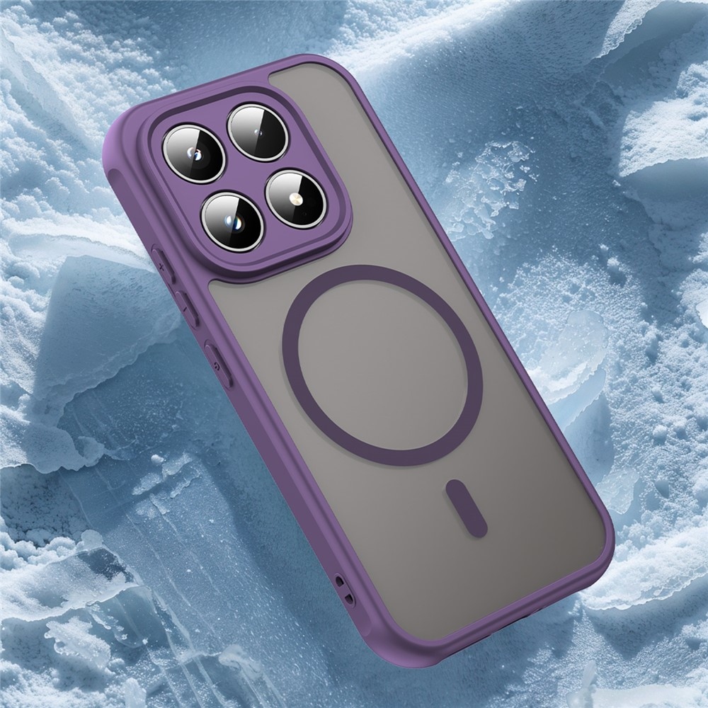 Case matný gélový obal s MagSafe na Xiaomi 17 - fialový