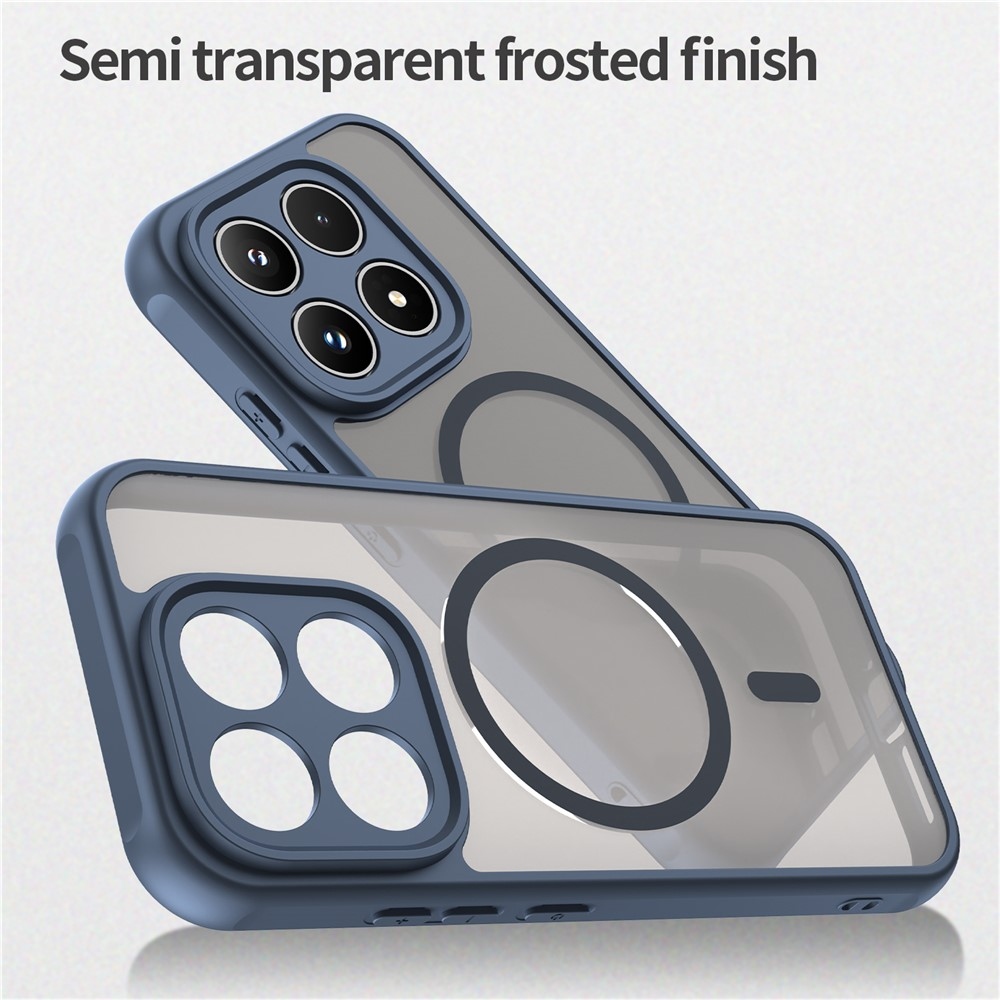 Case matný gélový obal s MagSafe na Xiaomi 17 - modrý