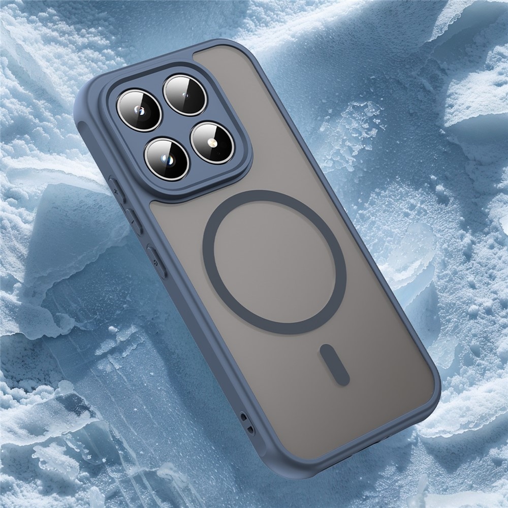 Case matný gélový obal s MagSafe na Xiaomi 17 - modrý