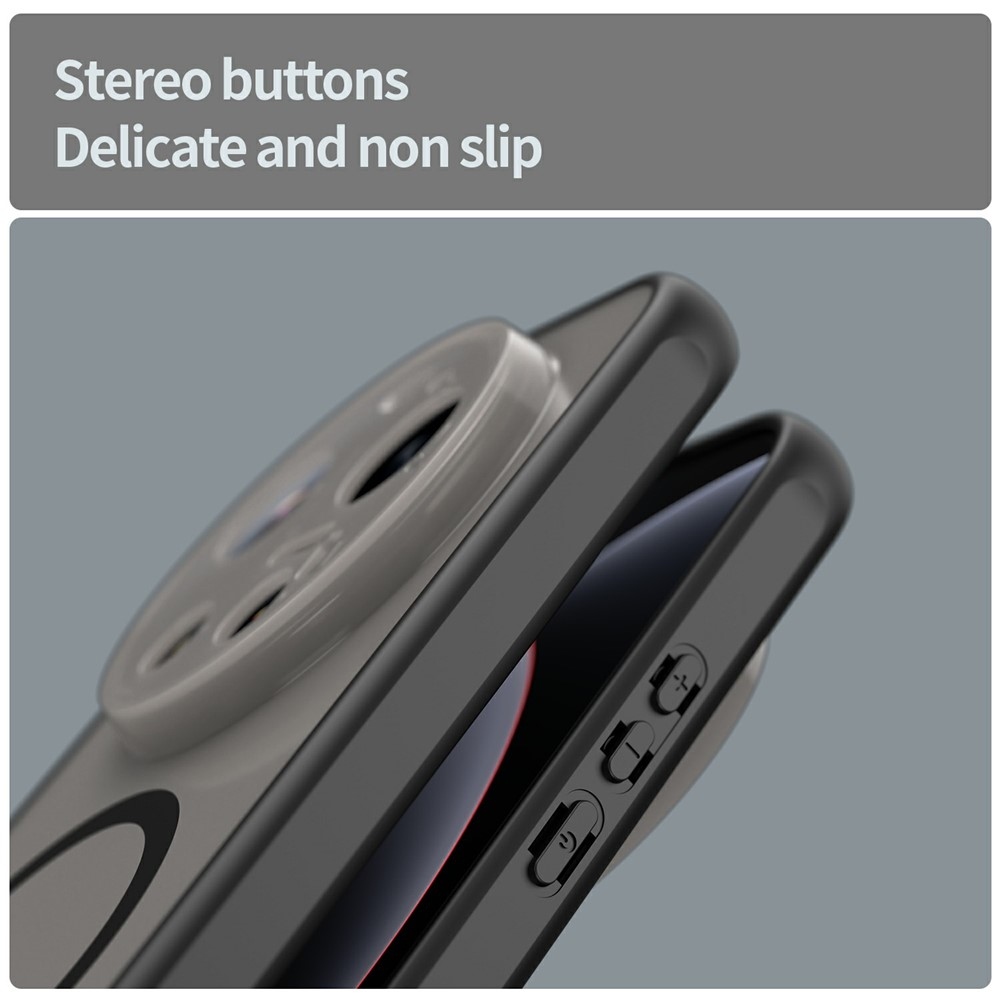 Case matný gélový obal s MagSafe na Xiaomi 17 Ultra - čierny