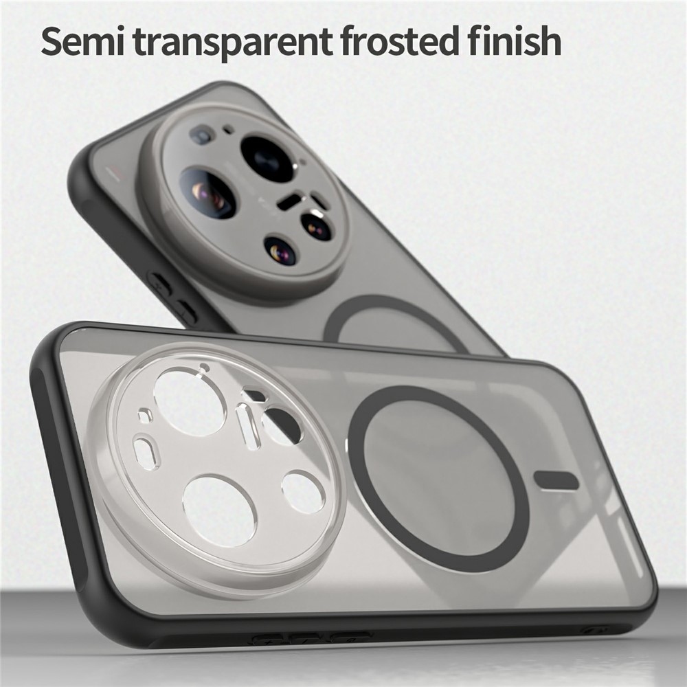 Case matný gélový obal s MagSafe na Xiaomi 17 Ultra - čierny