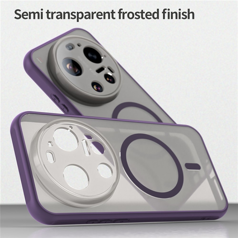 Case matný gélový obal s MagSafe na Xiaomi 17 Ultra - fialový