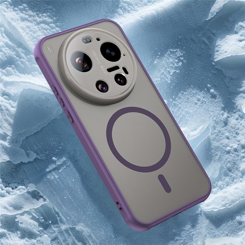 Case matný gélový obal s MagSafe na Xiaomi 17 Ultra - fialový