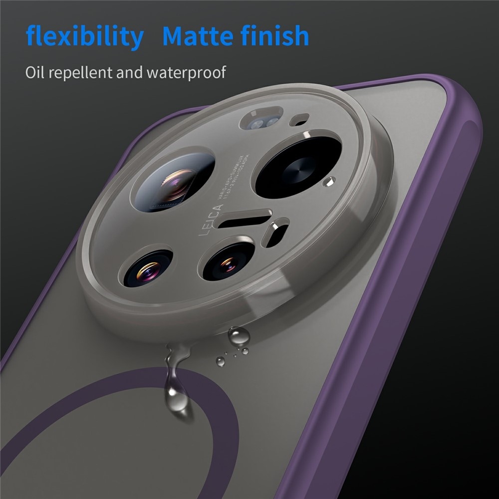 Case matný gélový obal s MagSafe na Xiaomi 17 Ultra - fialový