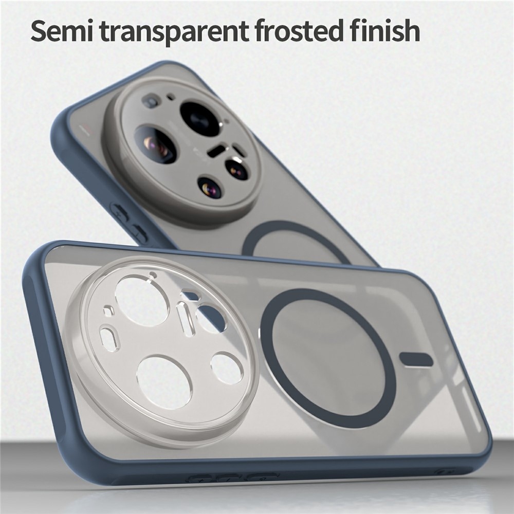 Case matný gélový obal s MagSafe na Xiaomi 17 Ultra - modrý