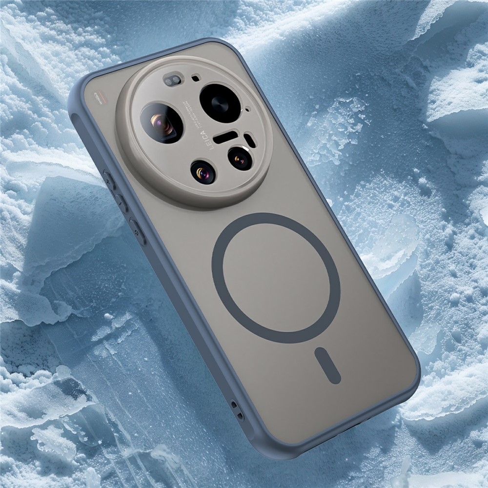 Case matný gélový obal s MagSafe na Xiaomi 17 Ultra - modrý