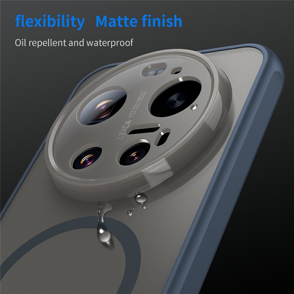 Case matný gélový obal s MagSafe na Xiaomi 17 Ultra - modrý