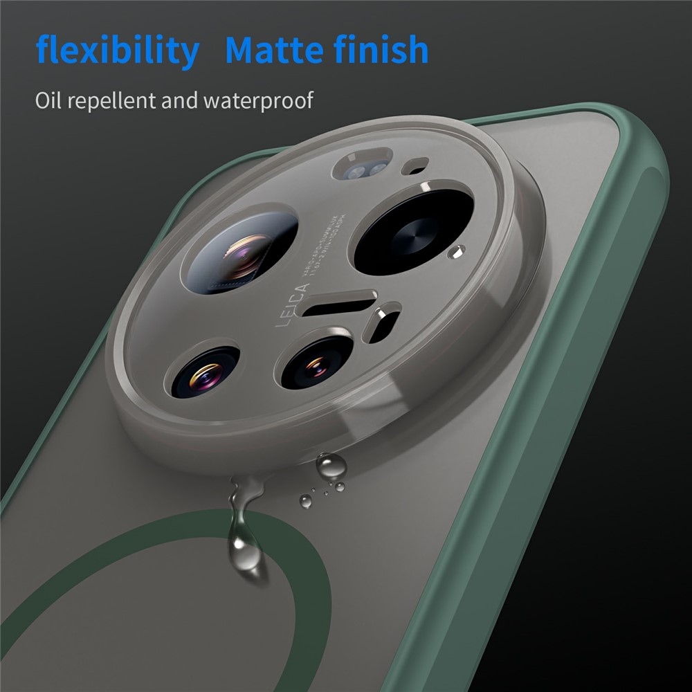 Case matný gélový obal s MagSafe na Xiaomi 17 Ultra - zelený