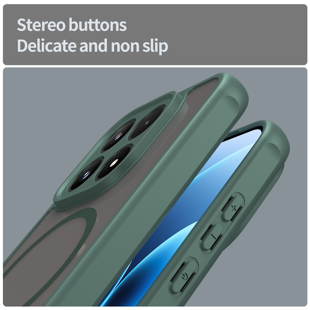 Case matný gélový obal s MagSafe na Xiaomi 17 - zelený