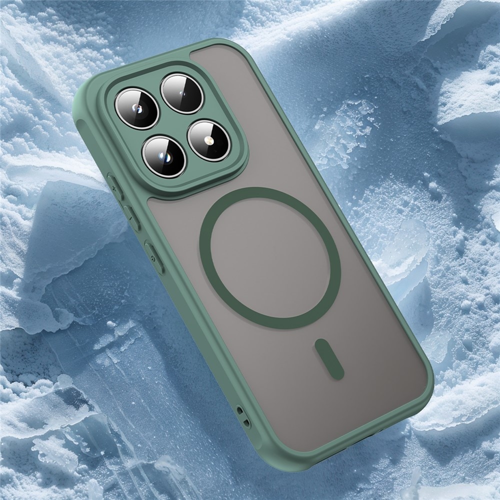 Case matný gélový obal s MagSafe na Xiaomi 17 - zelený