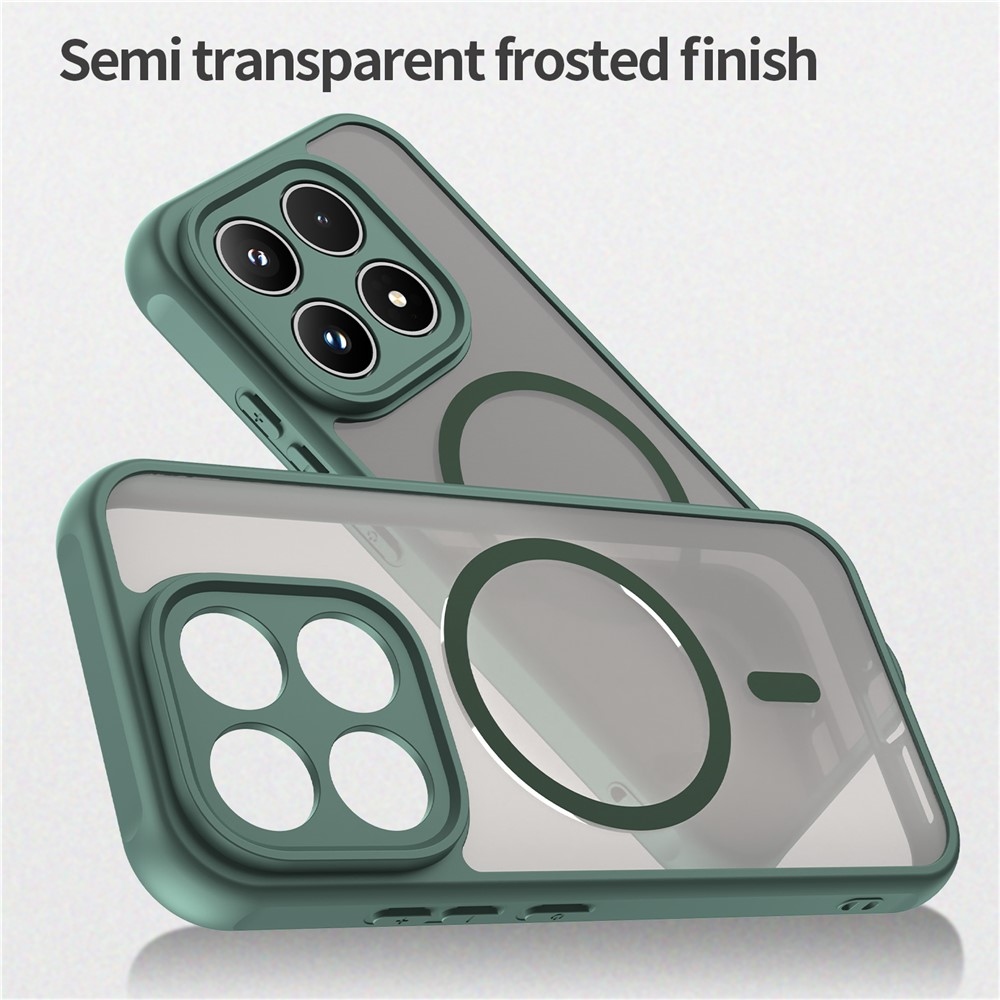 Case matný gélový obal s MagSafe na Xiaomi 17 - zelený