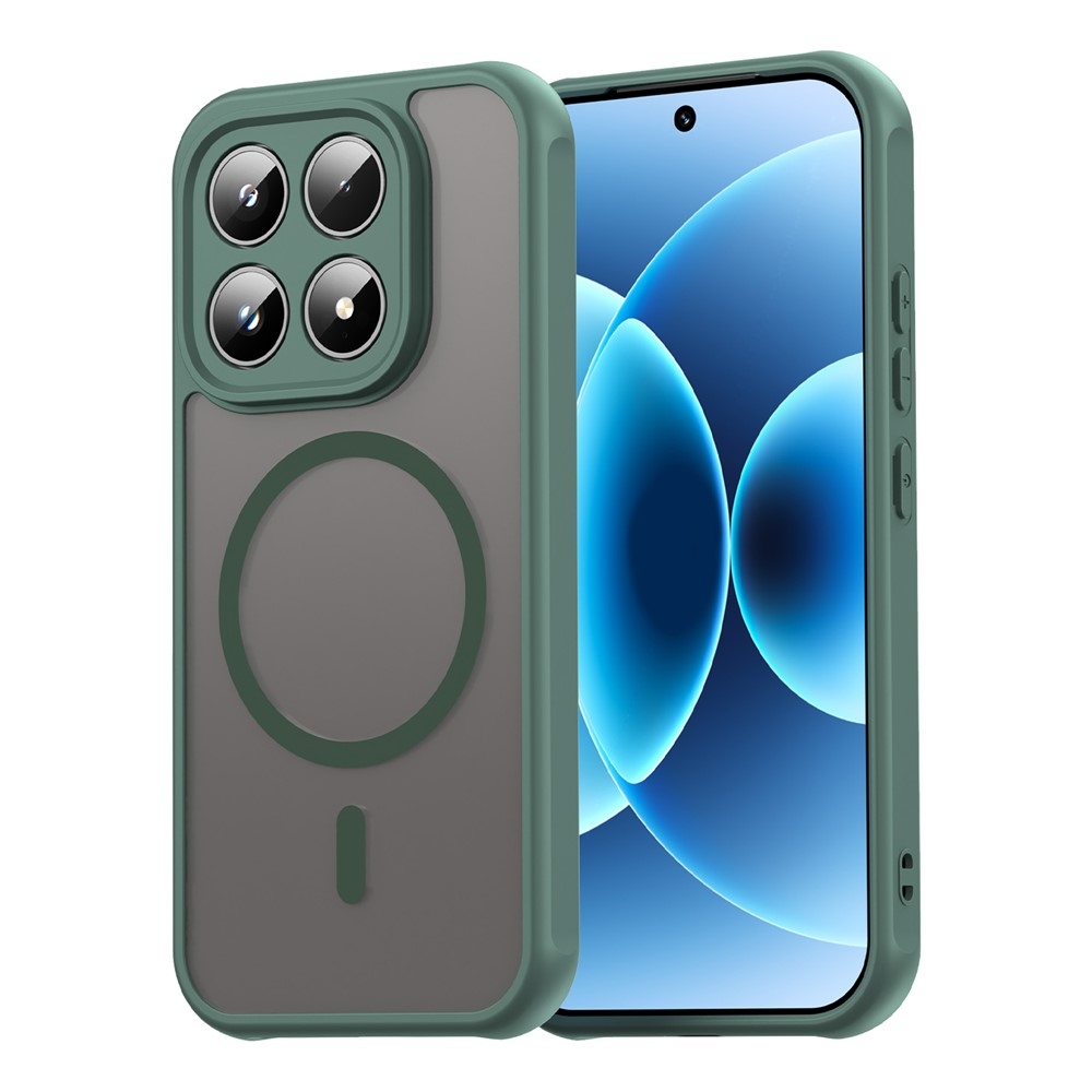 Case matný gélový obal s MagSafe na Xiaomi 17 - zelený