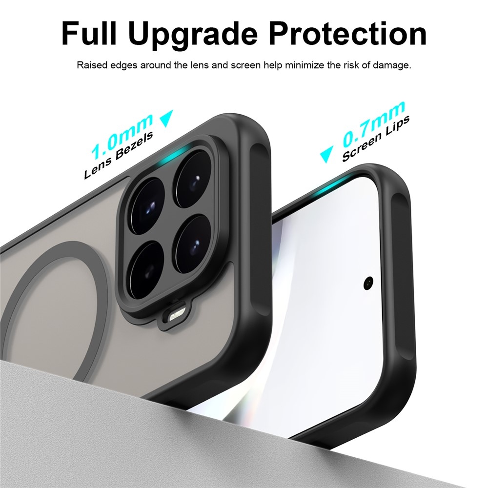 Case matný gélový obal s MagSafe na Xiaomi 17T - čierny