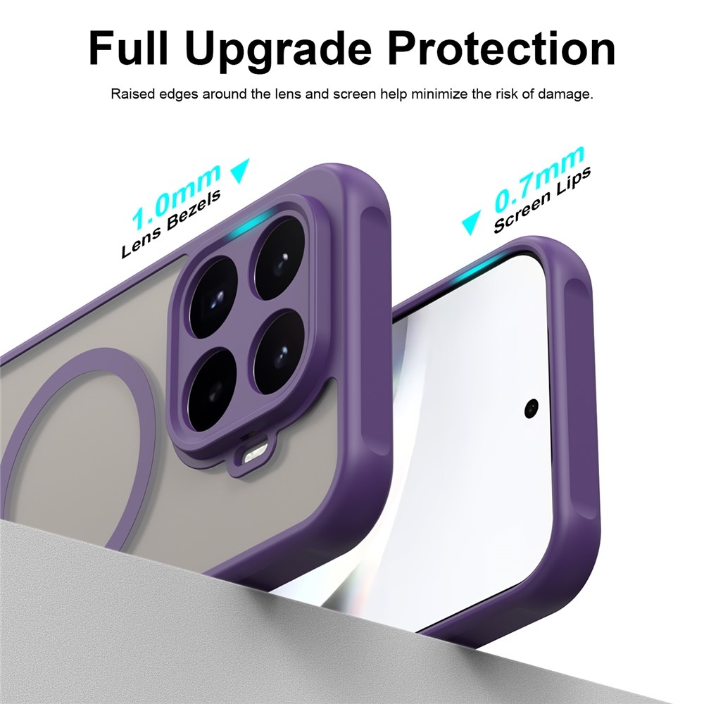 Case matný gélový obal s MagSafe na Xiaomi 17T - fialový