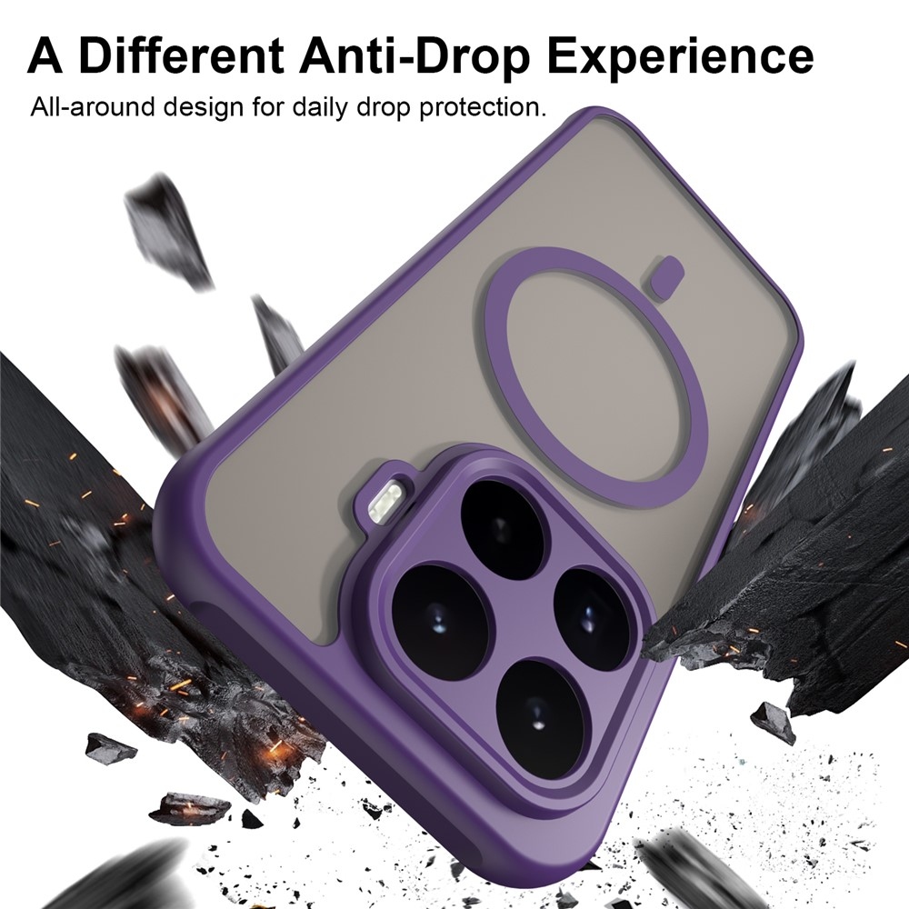 Case matný gélový obal s MagSafe na Xiaomi 17T - fialový
