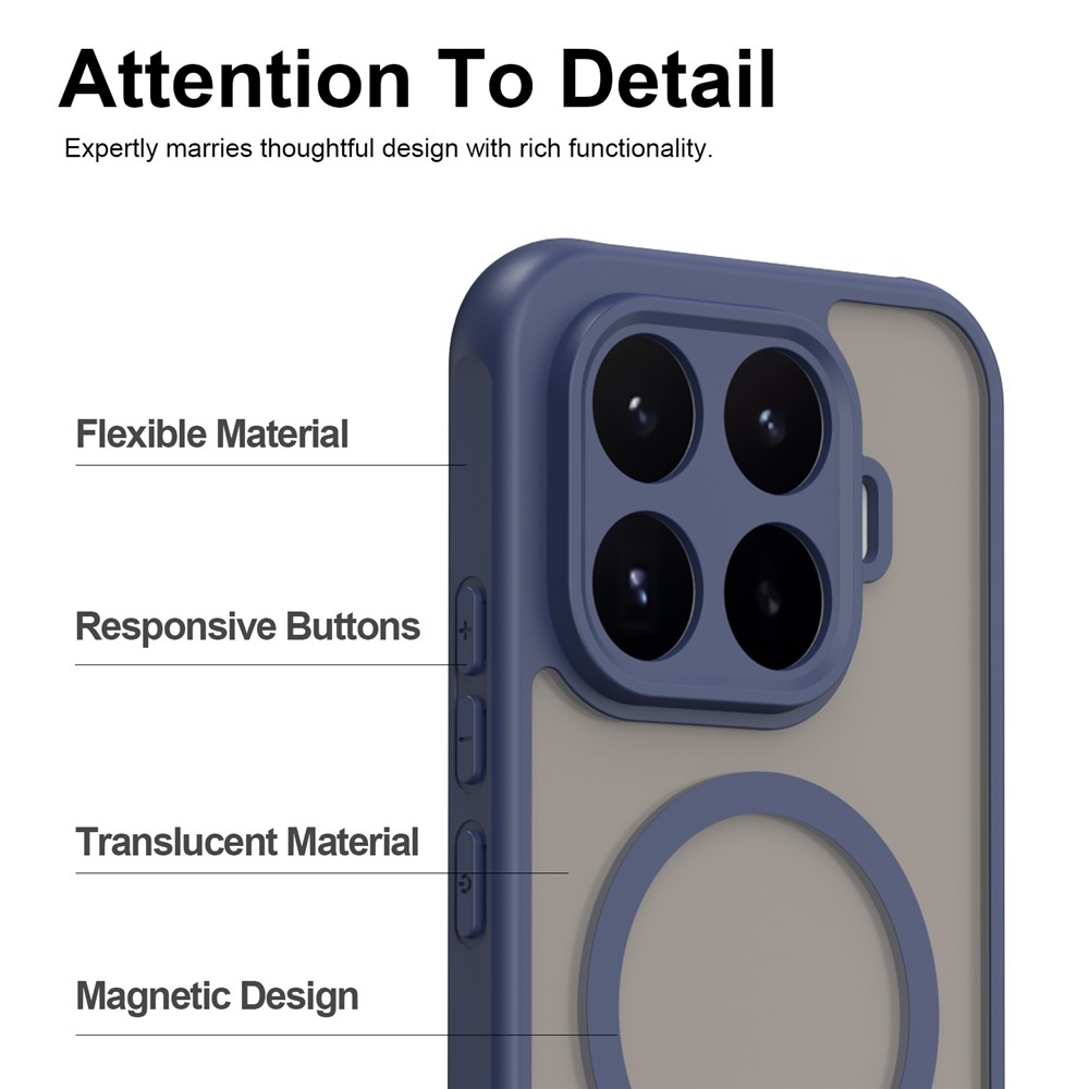 Case matný gélový obal s MagSafe na Xiaomi 17T - modrý