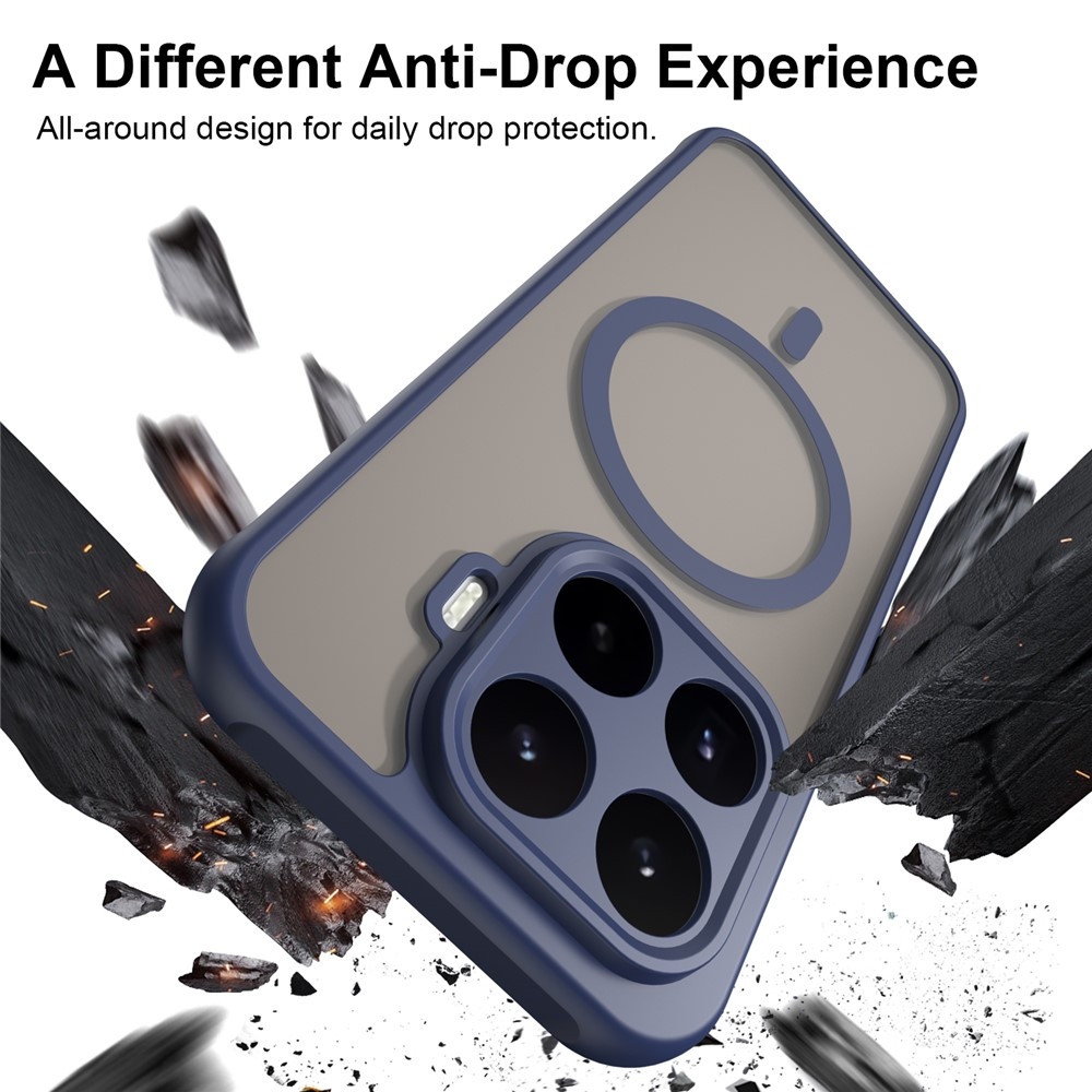 Case matný gélový obal s MagSafe na Xiaomi 17T - modrý