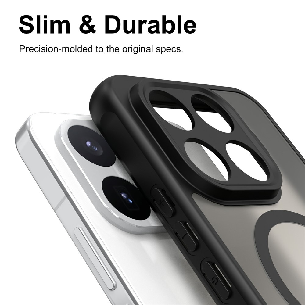 Case matný gélový obal s MagSafe na Xiaomi 17T Pro - čierny