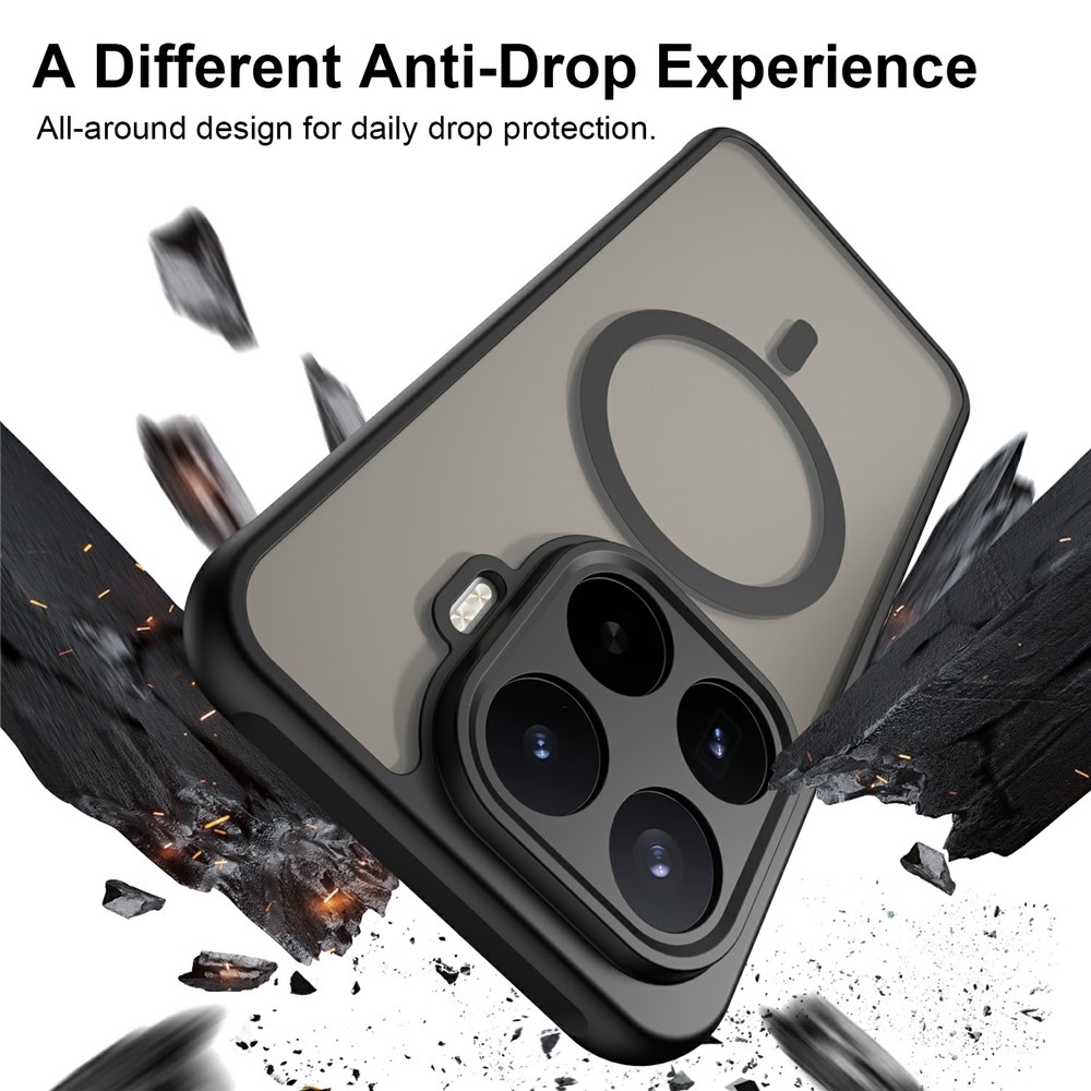 Case matný gélový obal s MagSafe na Xiaomi 17T Pro - čierny