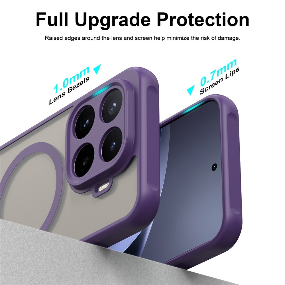 Case matný gélový obal s MagSafe na Xiaomi 17T Pro - fialový
