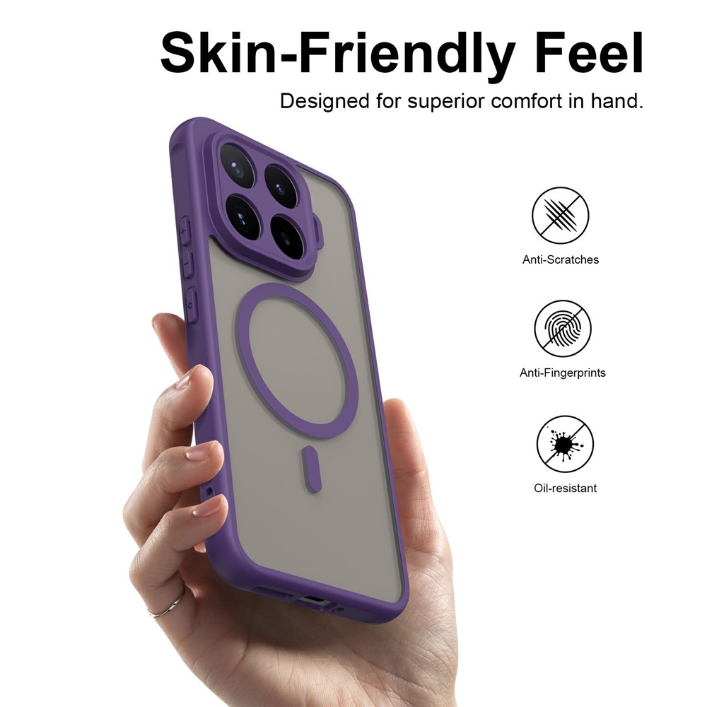 Case matný gélový obal s MagSafe na Xiaomi 17T Pro - fialový